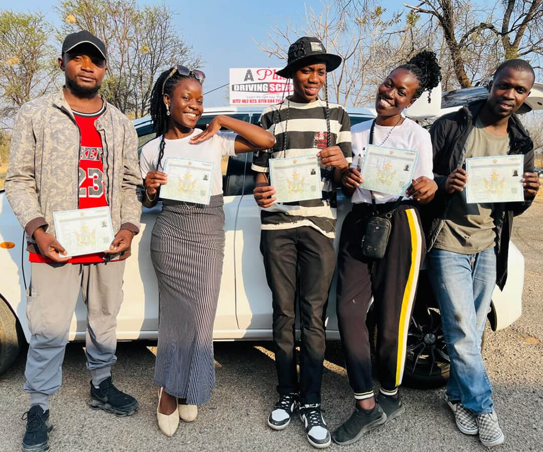 Successful learner driver with A Plus vehicle