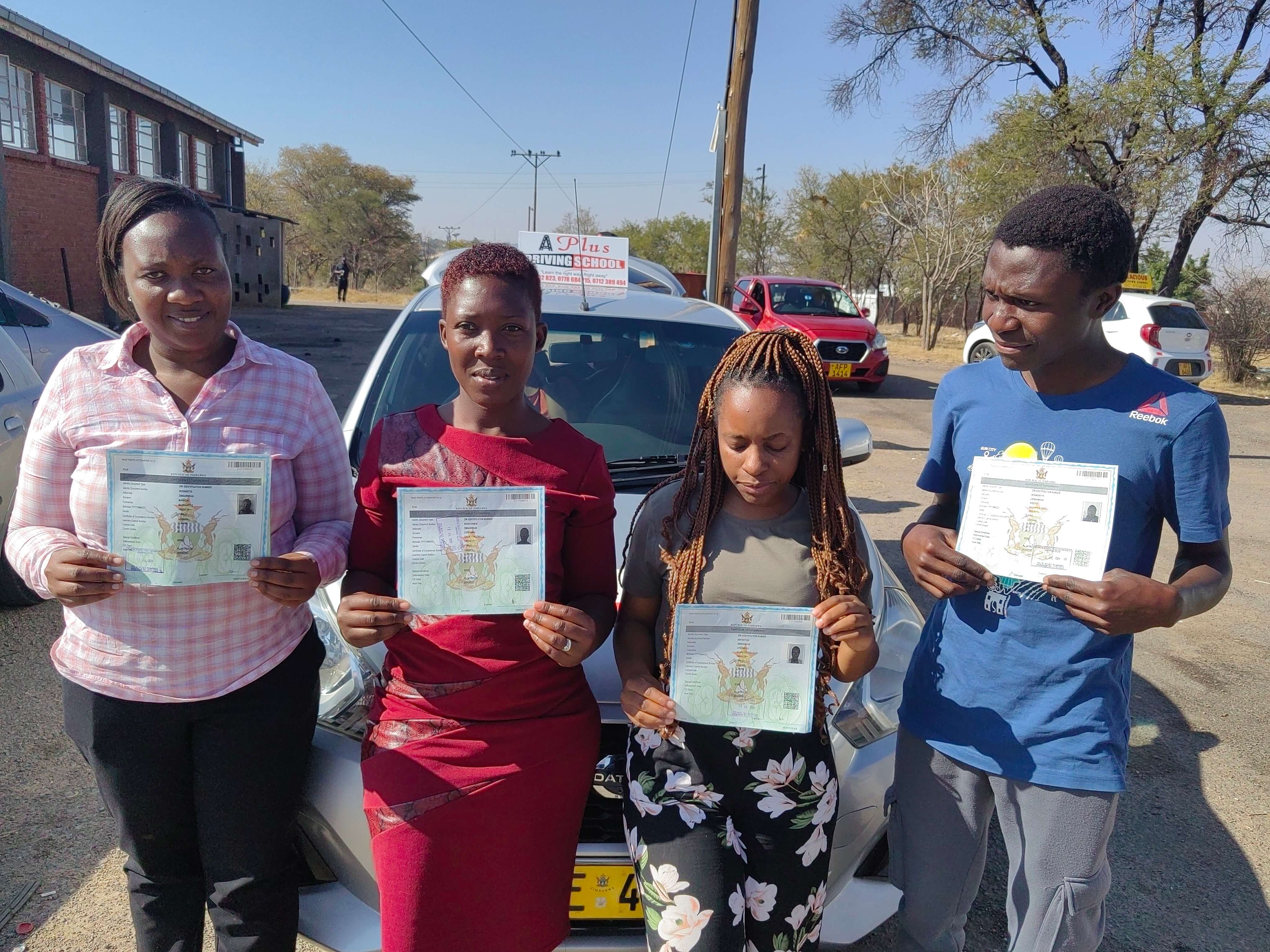 Tinashe Nkomo, A Plus Driving School learner